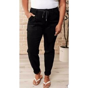 NWT Judy Blue black jogger jeans sz 20W stretch